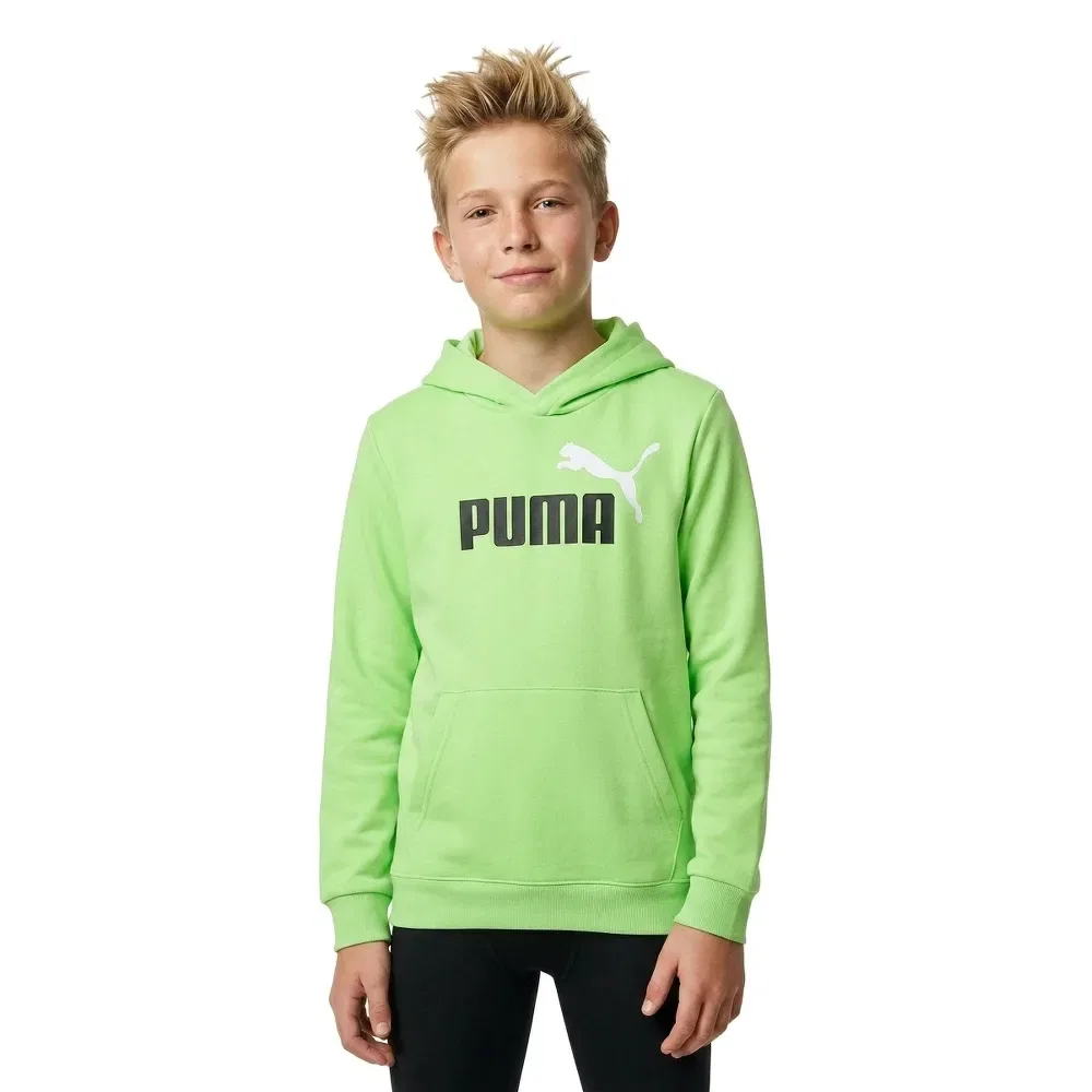 Худи с логотипом Puma Ess 2 Color Nº1 Puma, зеленый — фото 3