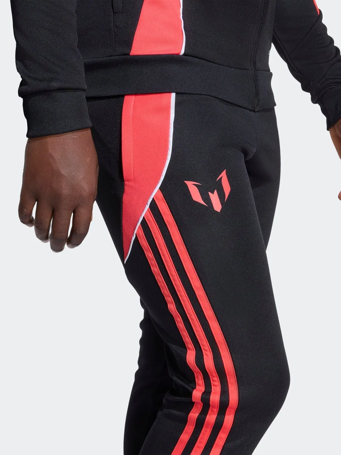 Спортивные штаны, тренировочные, Messi adidas, черный — фото 3