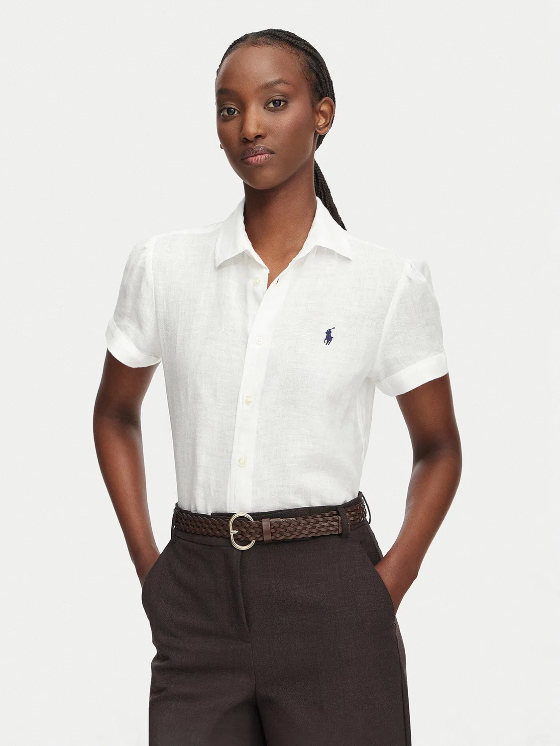 Женская рубашка стандартного кроя Polo Ralph Lauren, белый