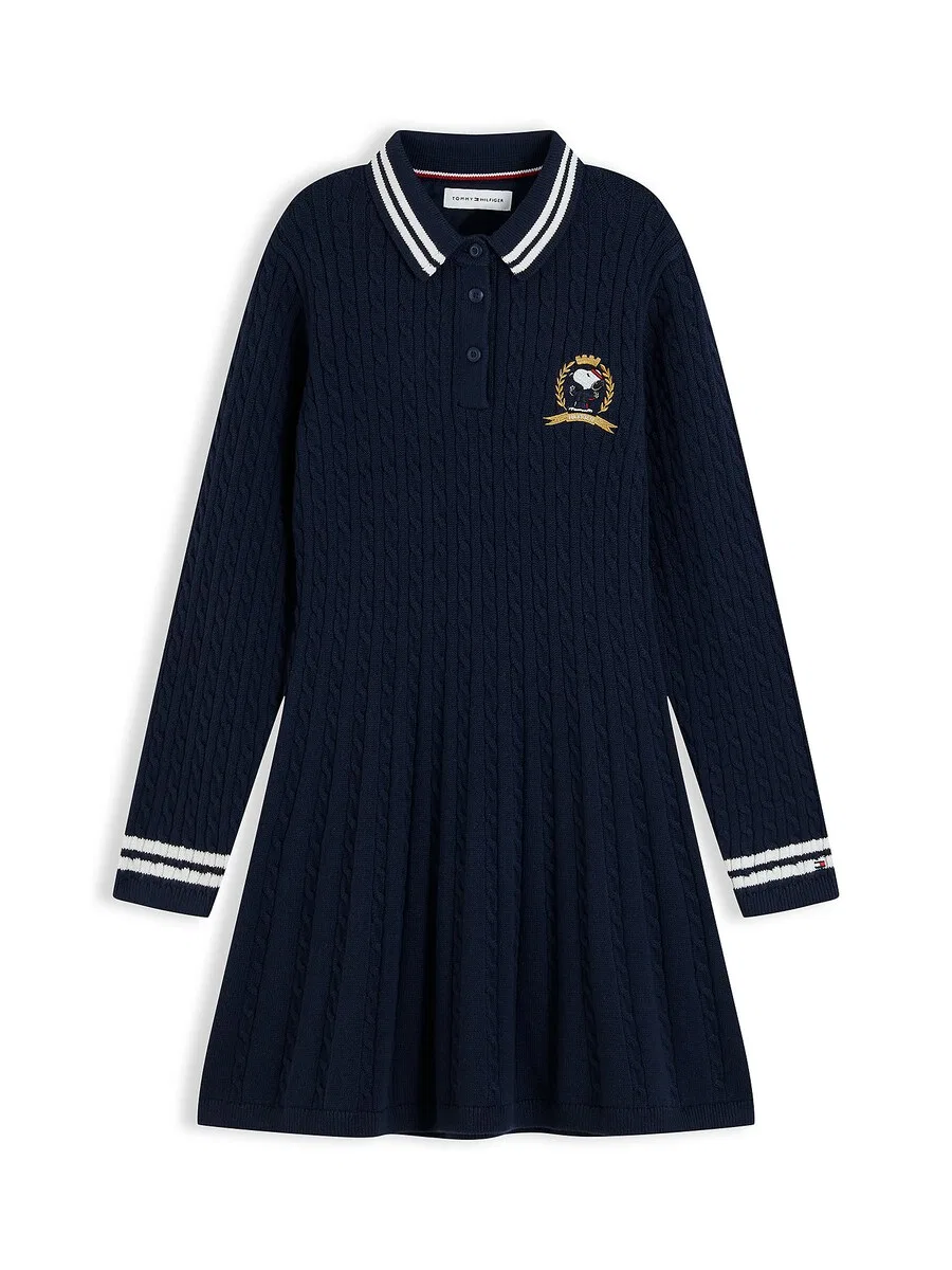 Платье TOMMY HILFIGER в стиле «PEANUTS» темно-синего цвета