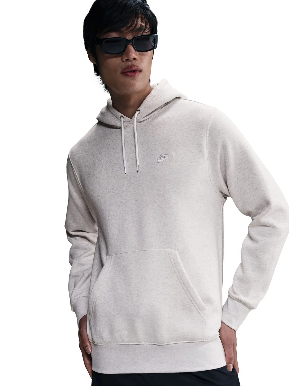Толстовка Nike Grey Birch Heather Club — фото 3