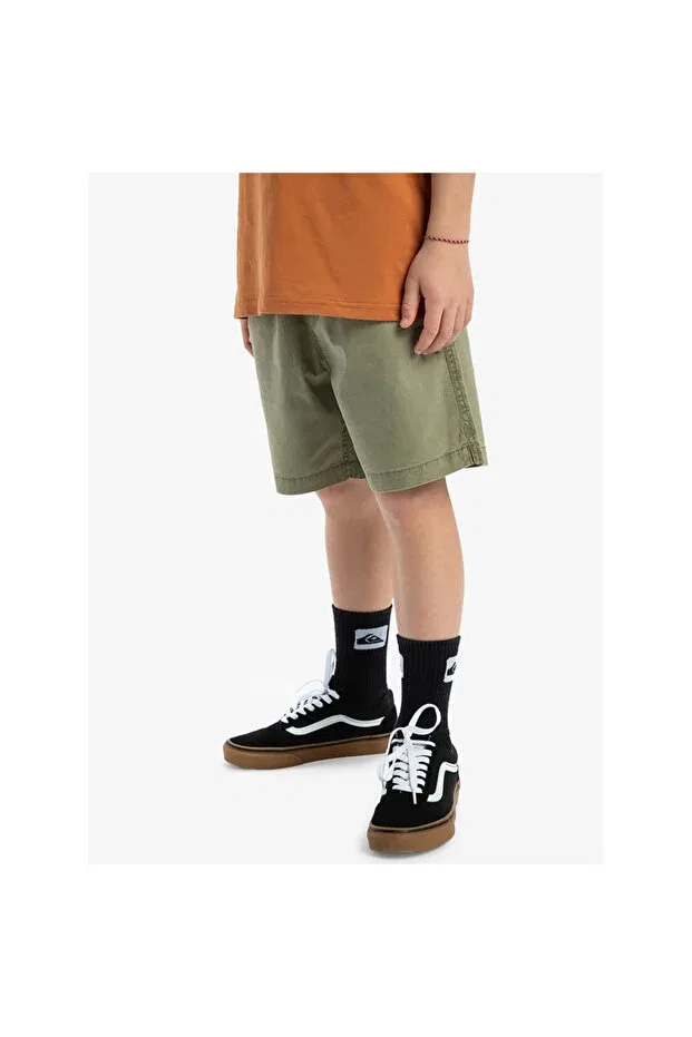 Детские шорты для девочек хлопковые Everyday Union Light Quiksilver, Khaki — фото 2
