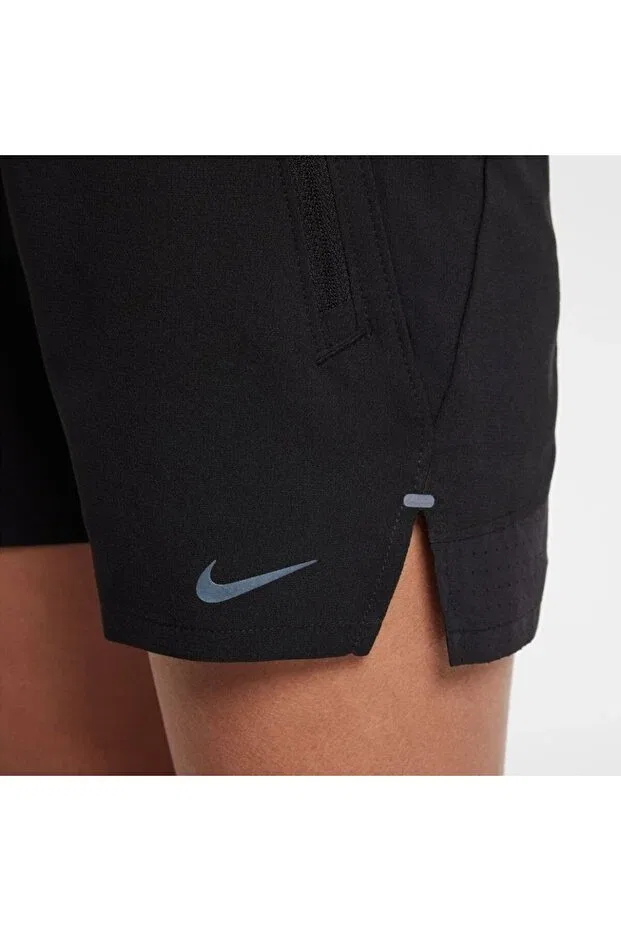 Детские спортивные шорты для девочек с карманами Nike, Black — фото 3