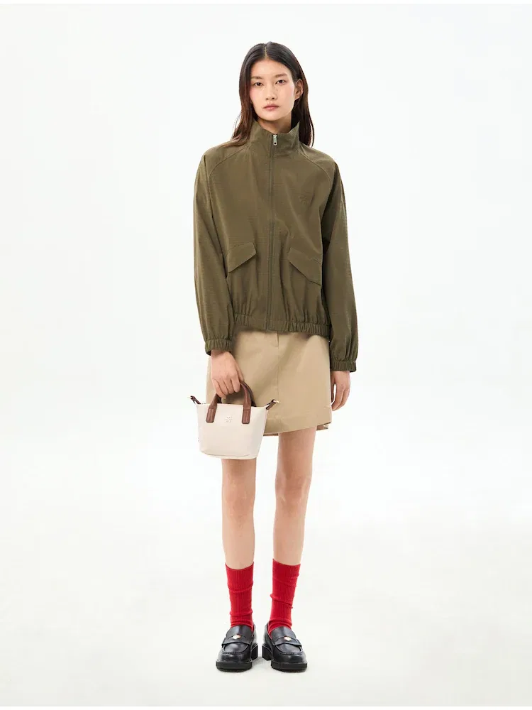 Ветровка из сьюкера, Томми Хилфигер TOMMY HILFIGER, Khaki — фото 2