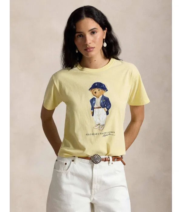 Женская футболка с круглым вырезом Polo Ralph Lauren, Giallo
