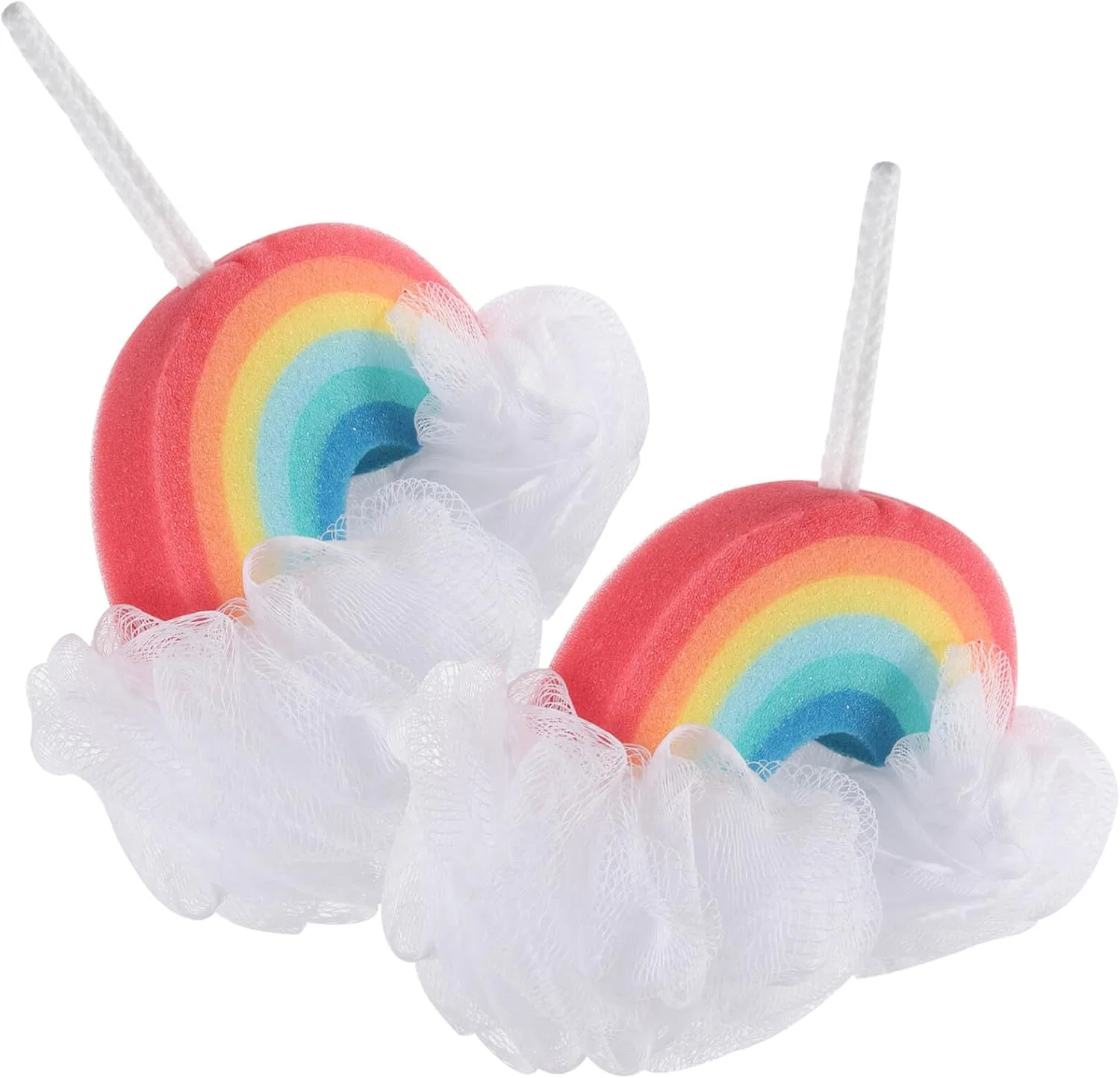 Набор мочалок для душа Regenbogen, 2 шт, 23x12x3.5 см, мультиколор Tehaux