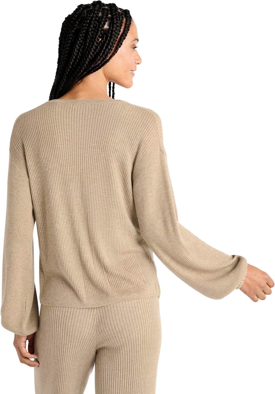 

Свитер в рубчик Georgie из пряжи Cashblend Splendid, цвет Heather Camel