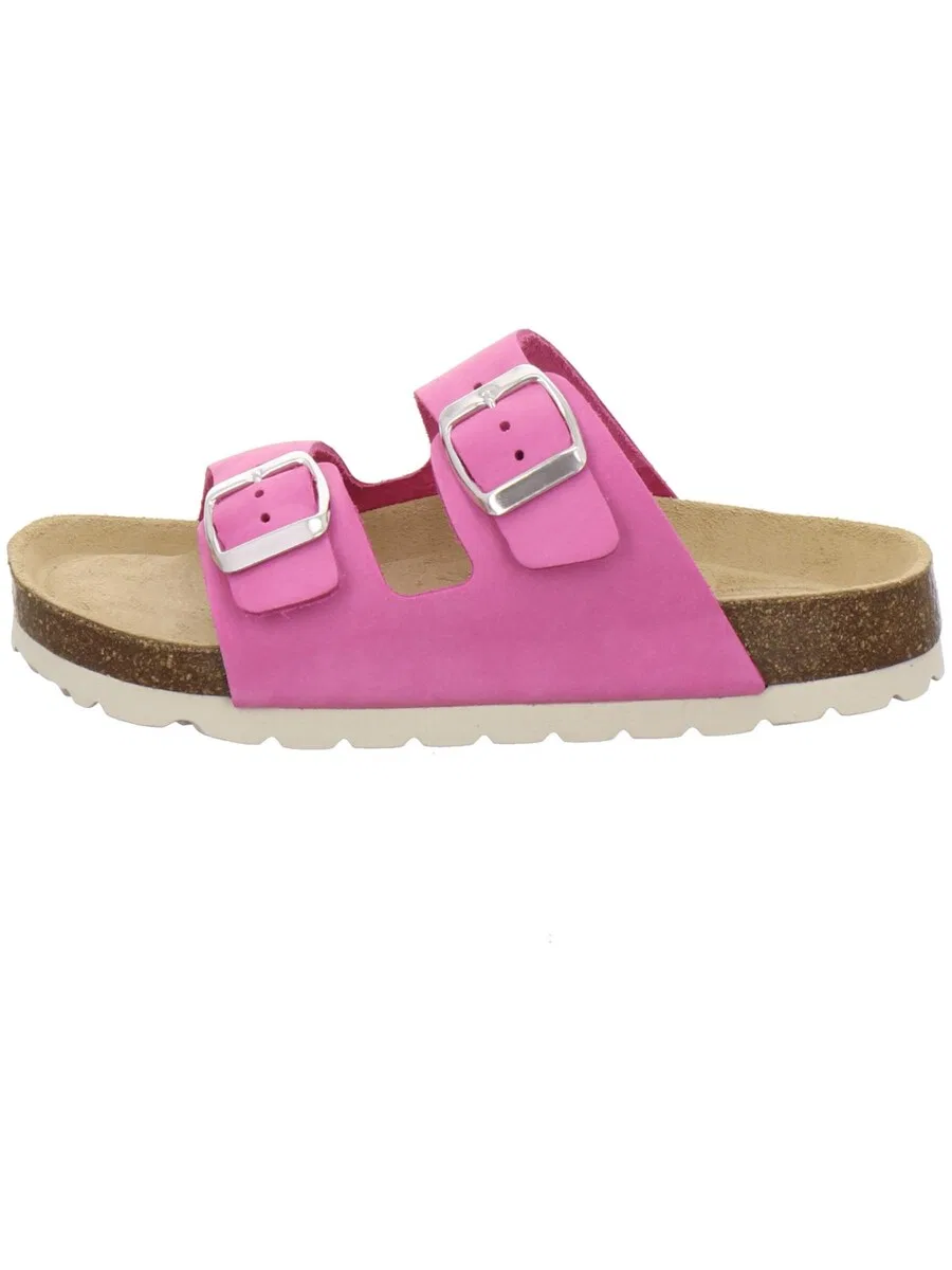 Сандалии AFS-Schuhe 'Madchen Pantolette Zweischnaller fuchsia' цвета фуксии — фото 2