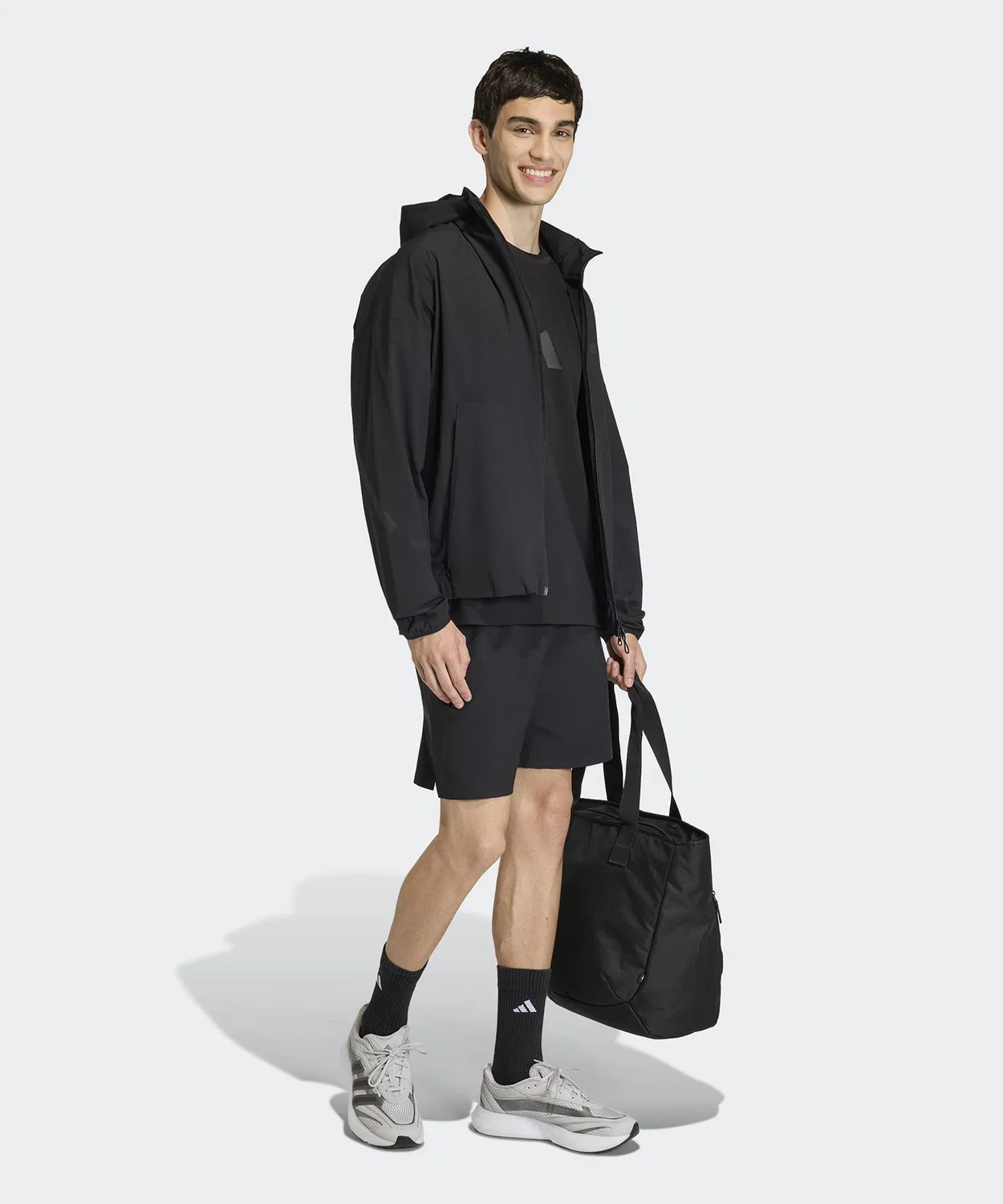 Мужские шорты с регулируемым поясом Z.N.E. Adidas, Черный — фото 3