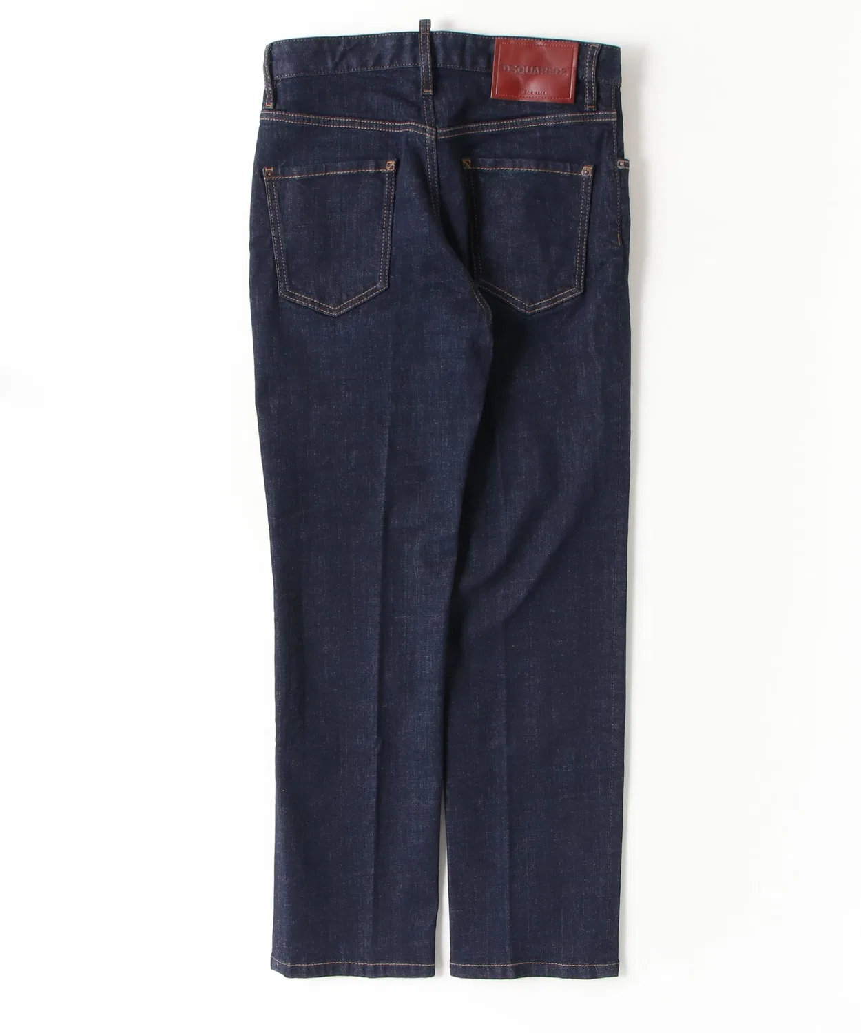 Мужские джинсы прямого кроя 642 Jean Dark Rinse Wash DSQUARED2, Синий — фото 2