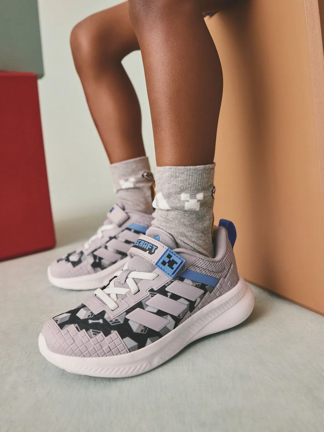 Кроссовки Minecraft Fortarun 4.0 adidas, серый