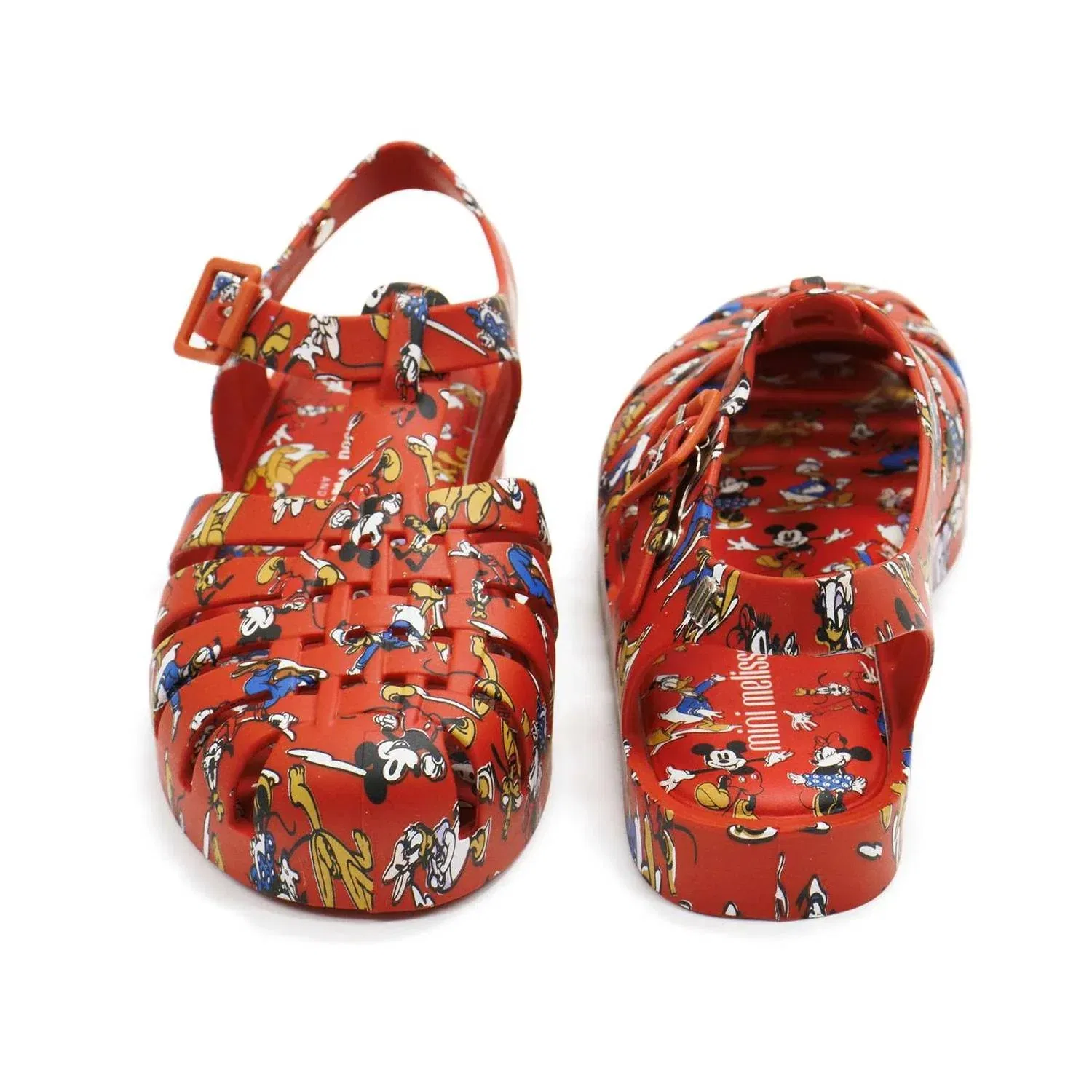 Детские сандалии-вьетнамки с принтом Mickey And Friends Possession Mini Melissa, красный — фото 4