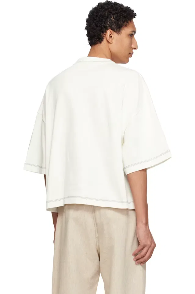 Кремовая футболка The Letro Jacquemus — фото 3