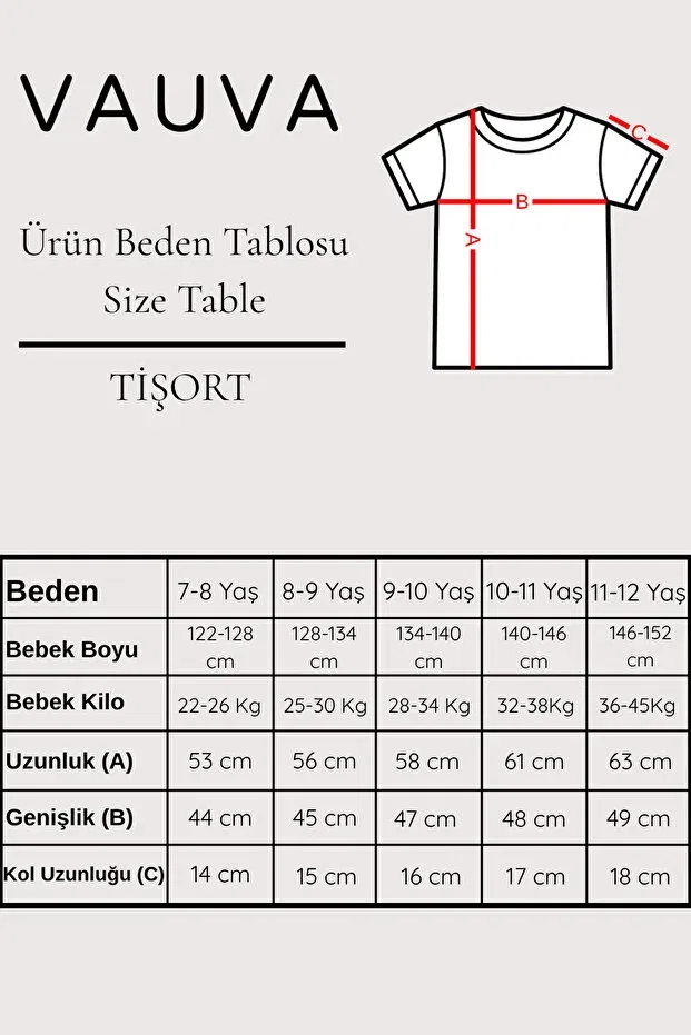 Детская футболка хлопковая с принтом Unisex comfortable fit cotton printed children's t-shirt Vauva, White — фото 3