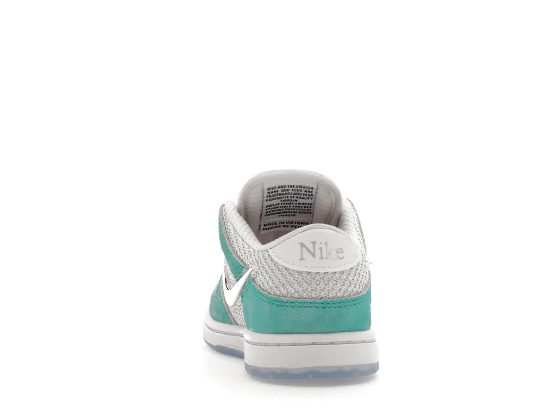 Детские кроссовки с низким верхом Nike SB Dunk Low April Skateboards Nike, Turbo Green/Metallic Silver/Turbo Green — фото 4