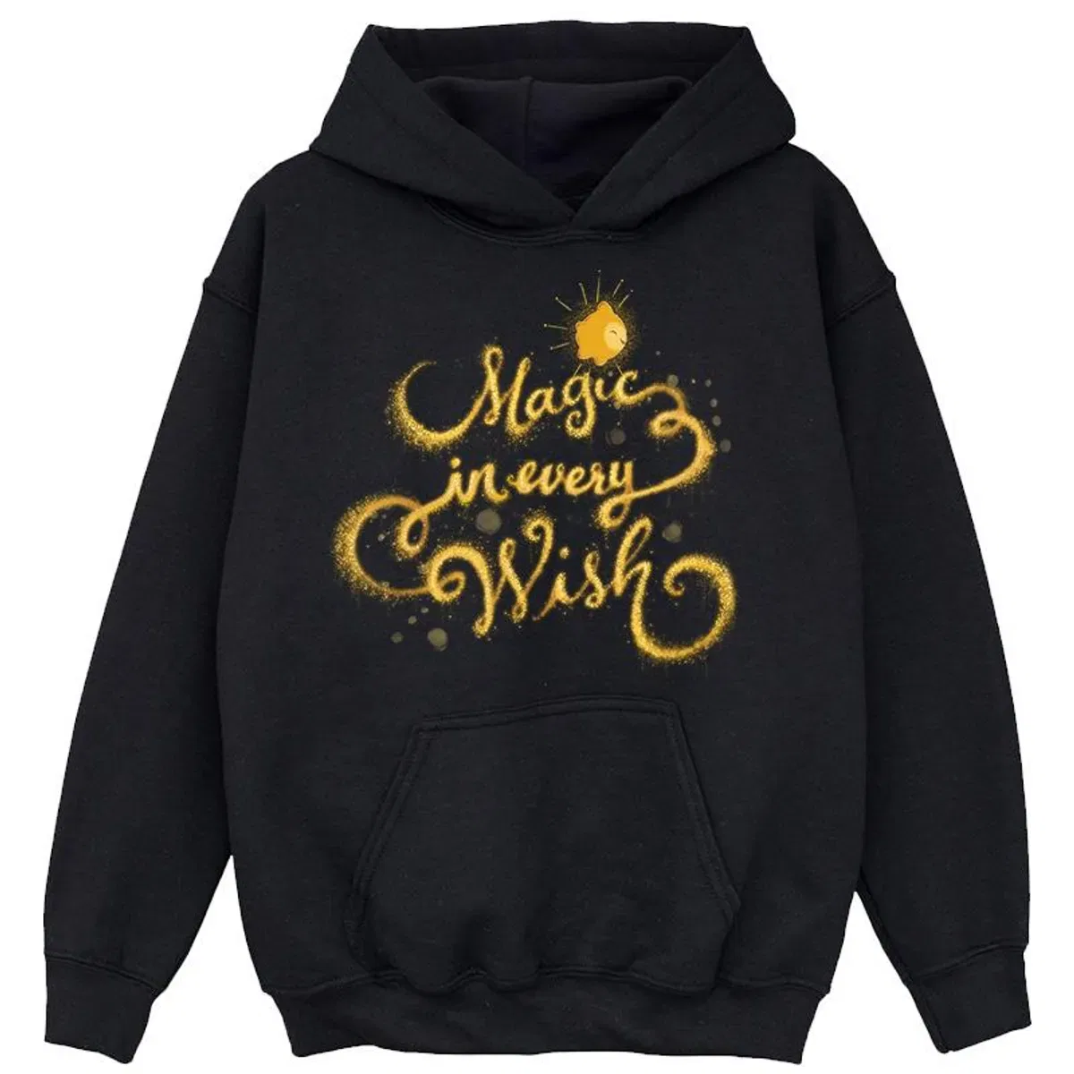 Худи с принтом Magic in every hoodie Wish, Black