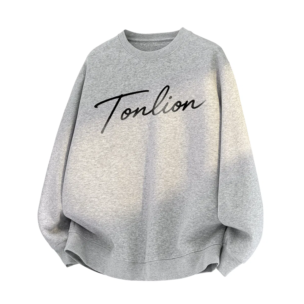 Детский свитшот свободного кроя Tonlion, Цвет 330G heavy white flower ash — фото 3
