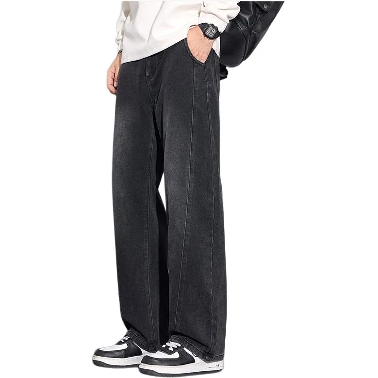 Детские джинсы широкие Tonlion, Black Gray