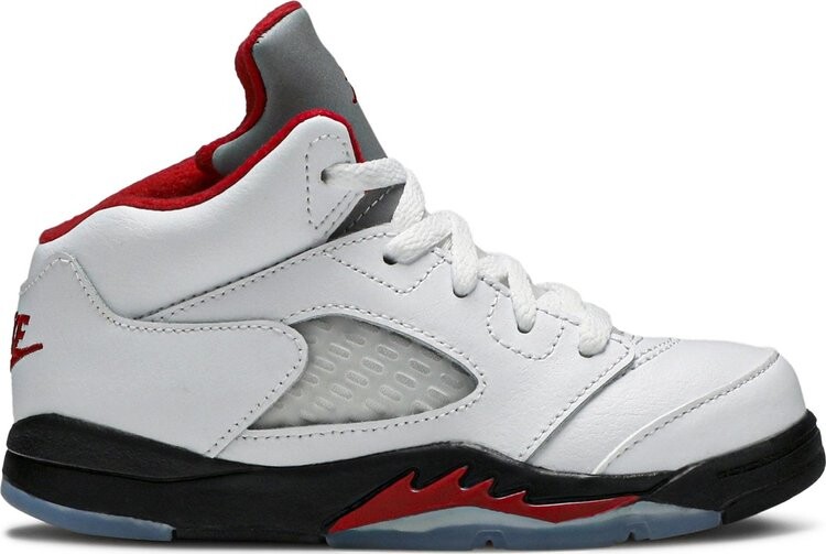 

Кроссовки Air Jordan 5 Retro TD Fire Red 2020, белый