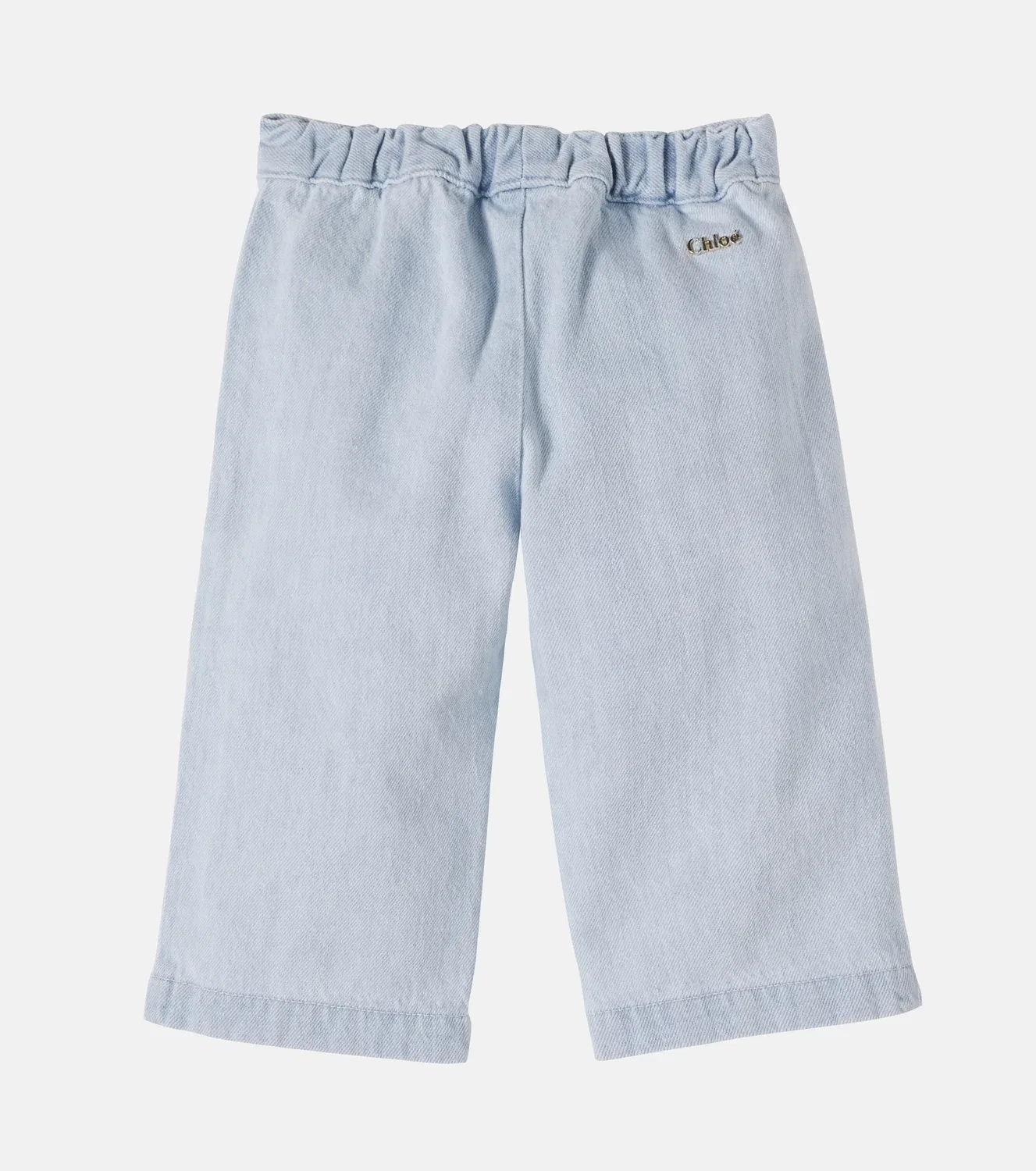 Джинсы с цветочным узором Chloé Kids, синий — фото 3