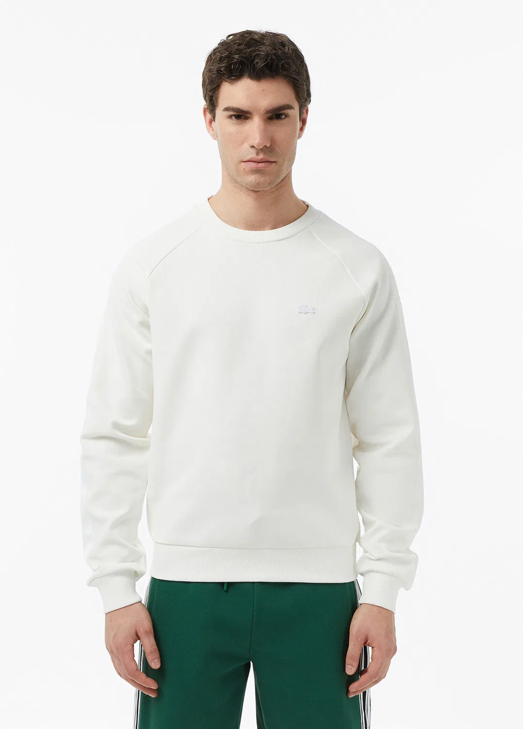 Свитшот Classic Fit Lacoste, кремовый