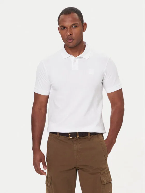 Поло slim fit Passenger Boss, белый
