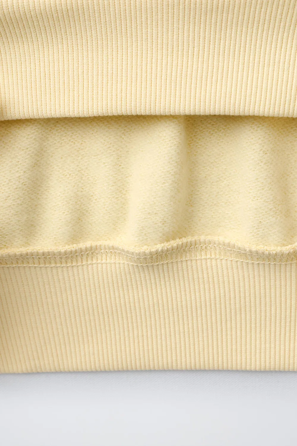 Толстовка с рельефным текстом ZARA, Yellow — фото 4