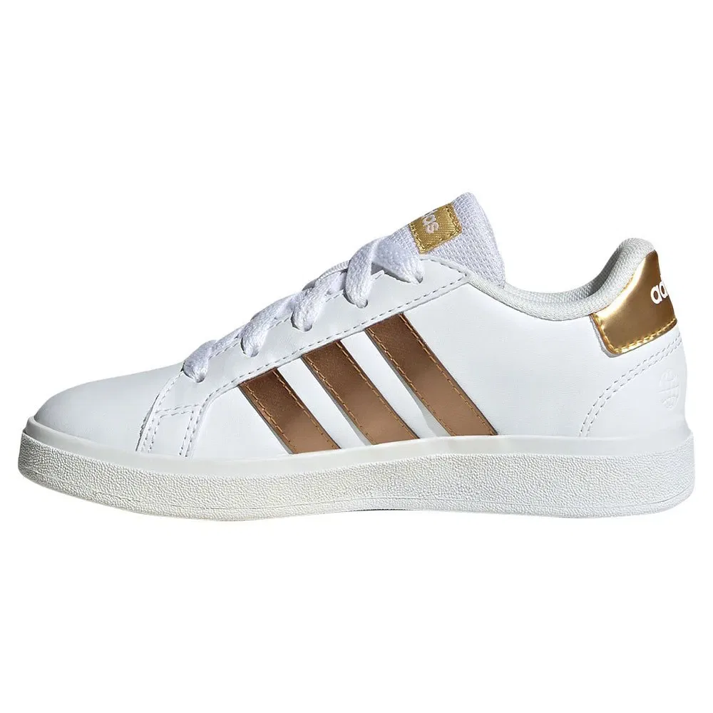 Детские кроссовки для девочек Grand Court 2.0 Adidas, Beige — фото 3