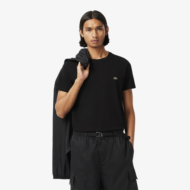 Футболка Lacoste Pima, черный — фото 3