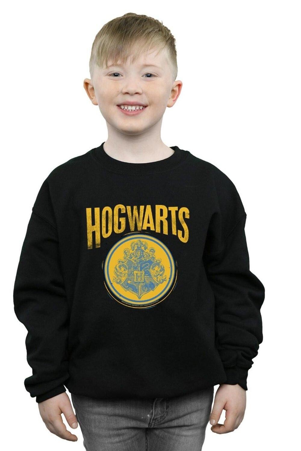 

Толстовка с круглым гербом Хогвартса Harry Potter, черный