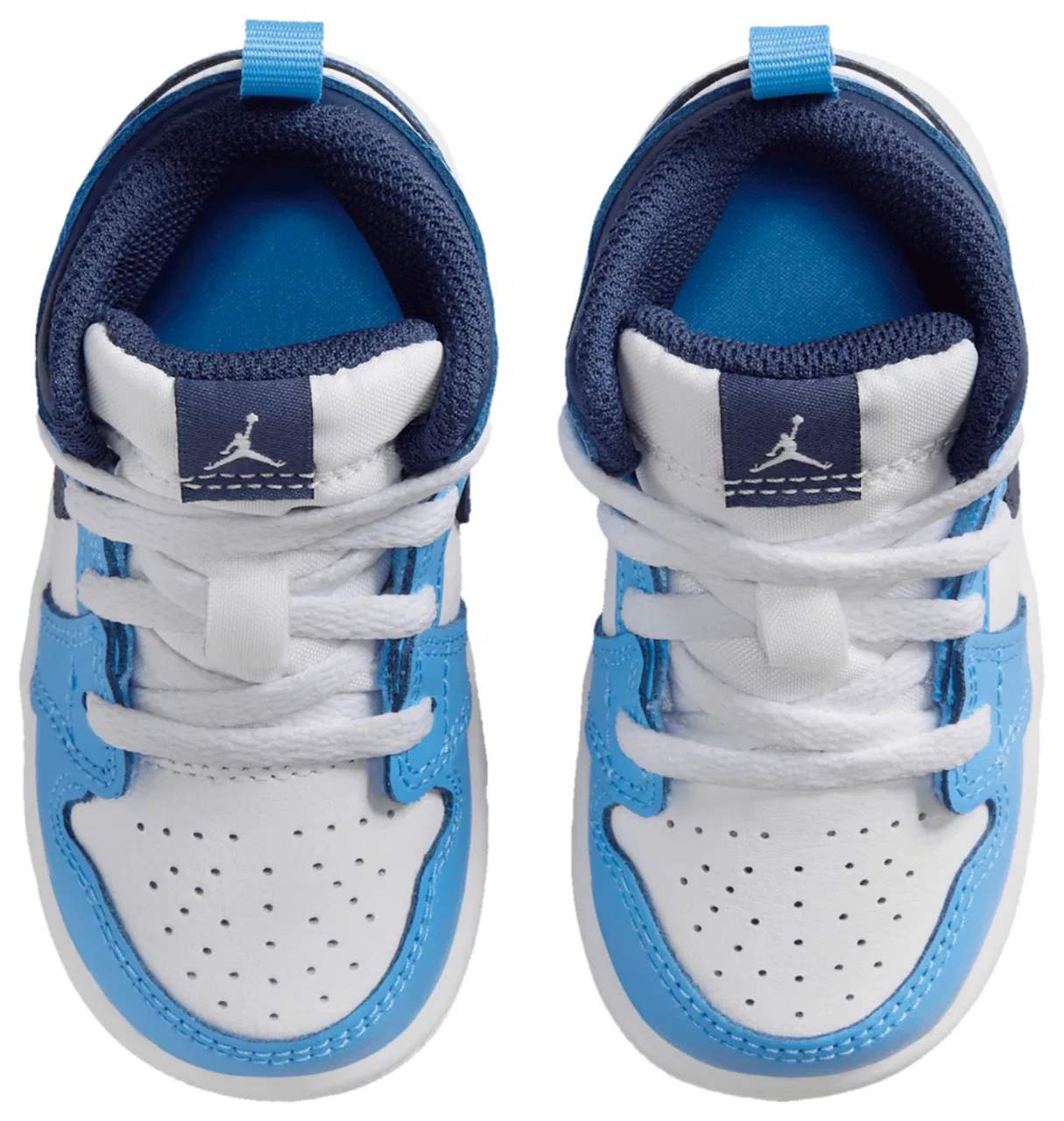 Кроссовки для мальчиков AJ 1 Mid Jordan, цвет Blue/Navy/White — фото 4