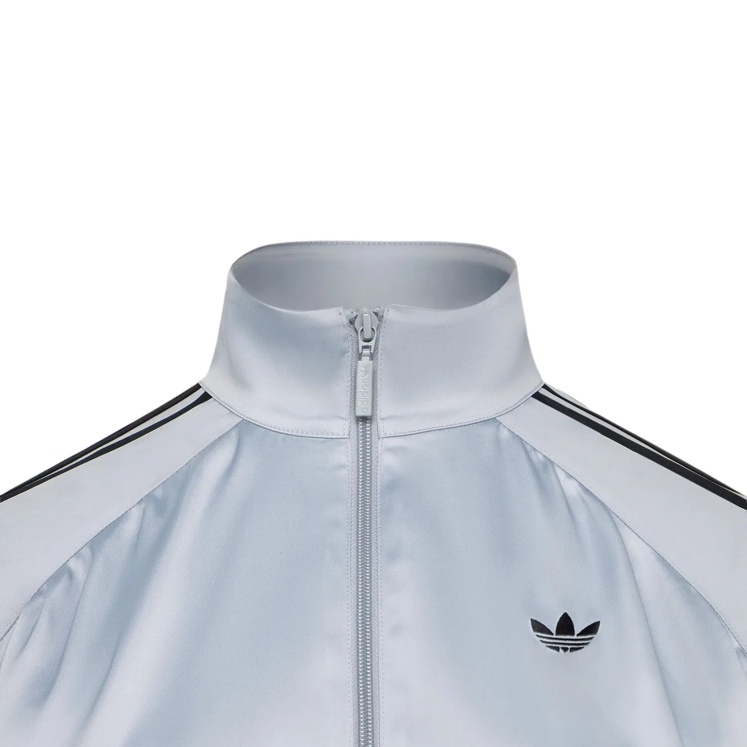 Женская куртка с воротником-стойкой Light Asphalt Gray Adidas Originals, Light Asphalt Gray — фото 4