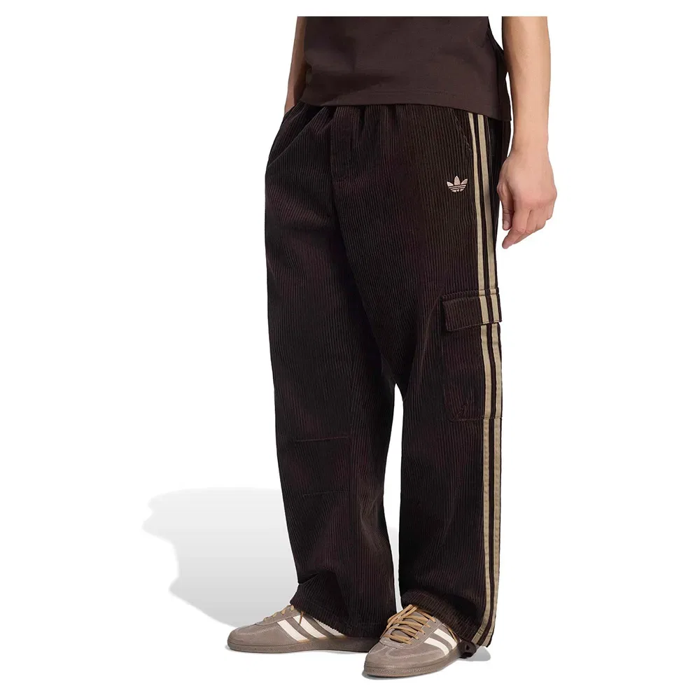 Брюки карго вельветовые Adicolor Adidas Originals, коричневый
