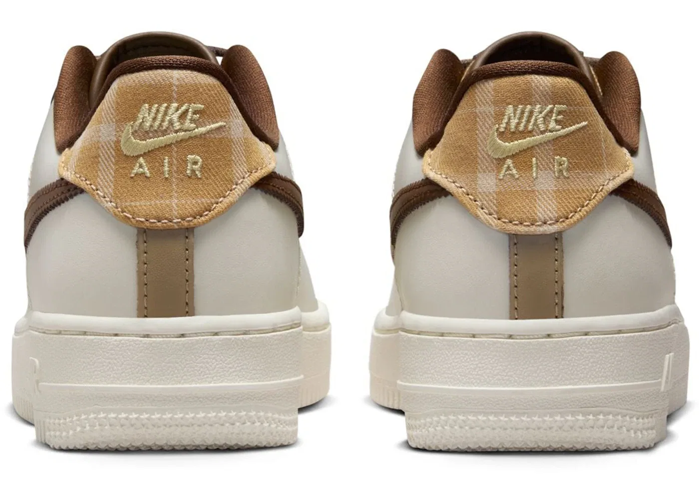 Детские кроссовки Lifestyle Nike Air Force 1 Low LV8 Brogue Sail, Sail/Sail/Khaki/Cacao Wow — фото 3