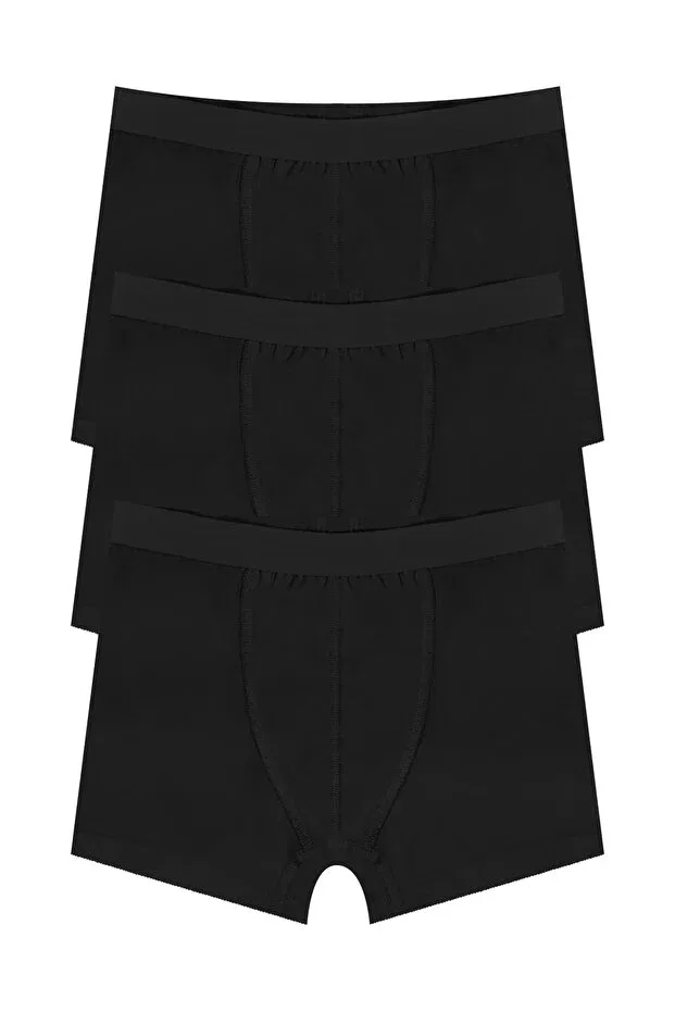Детские боксеры для мальчиков однотонные Öts, Black