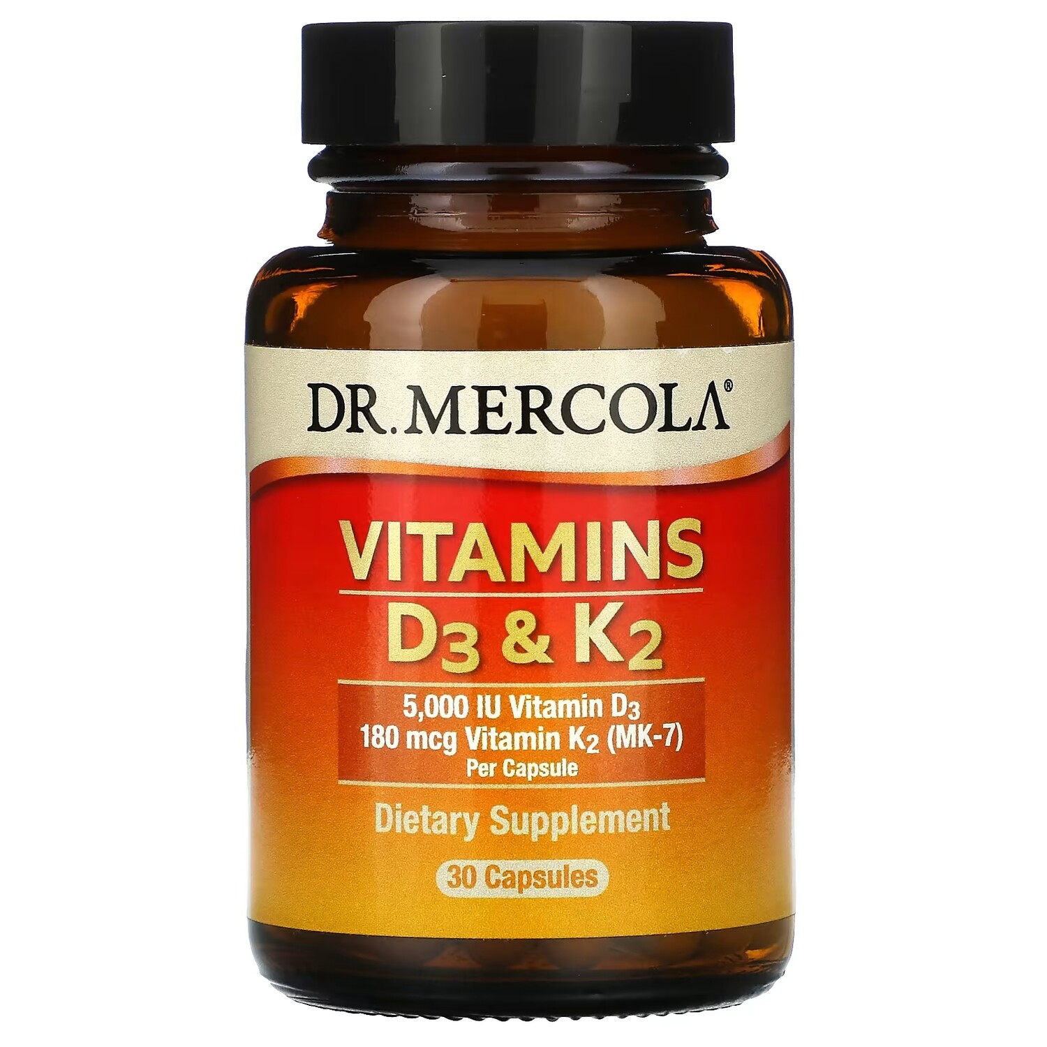 

Витамины D3 и K2 Dr. Mercola, 30 капсул
