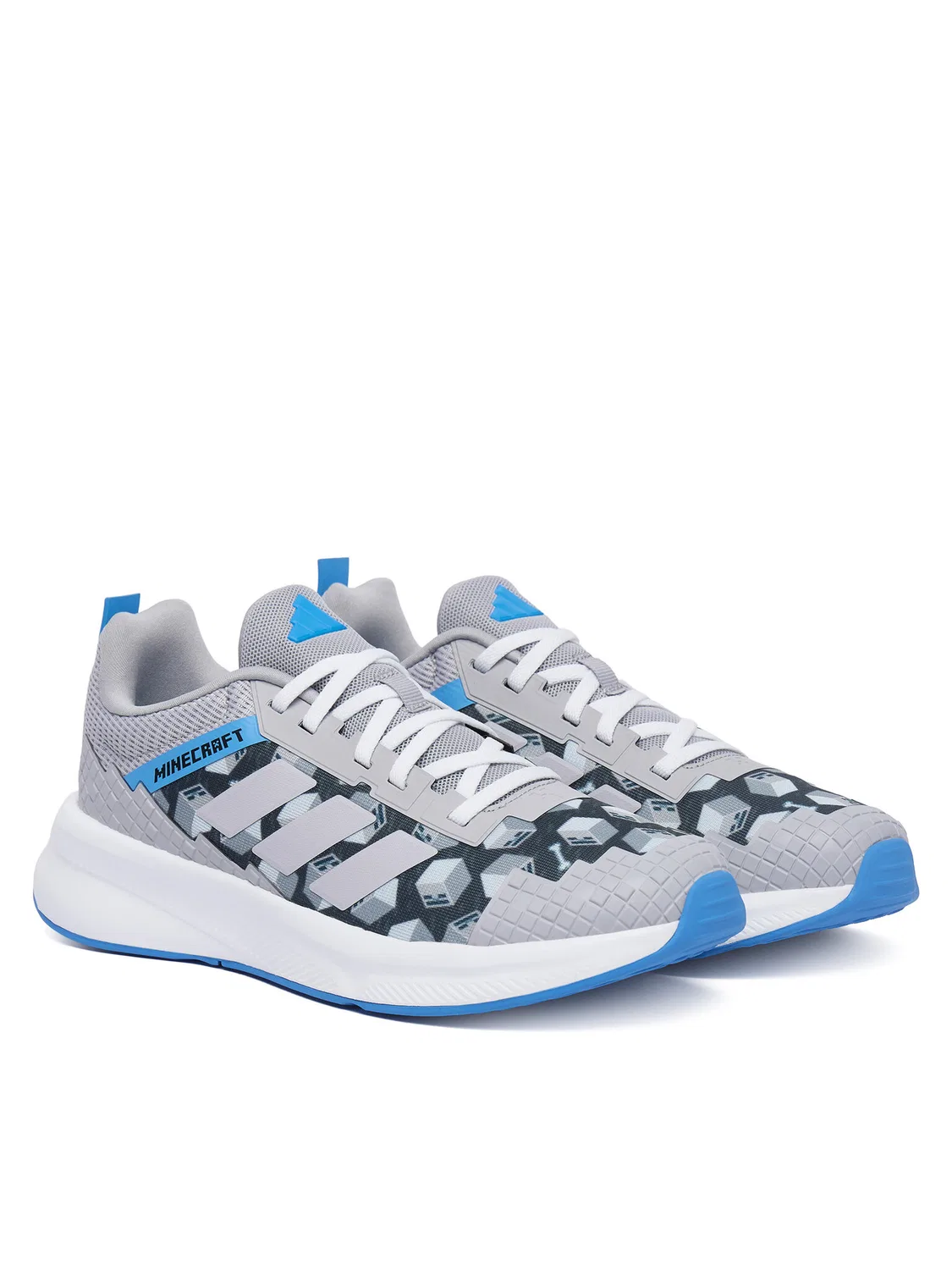 Кроссовки для мальчика Minecraft Fortarun Adidas, серый — фото 2