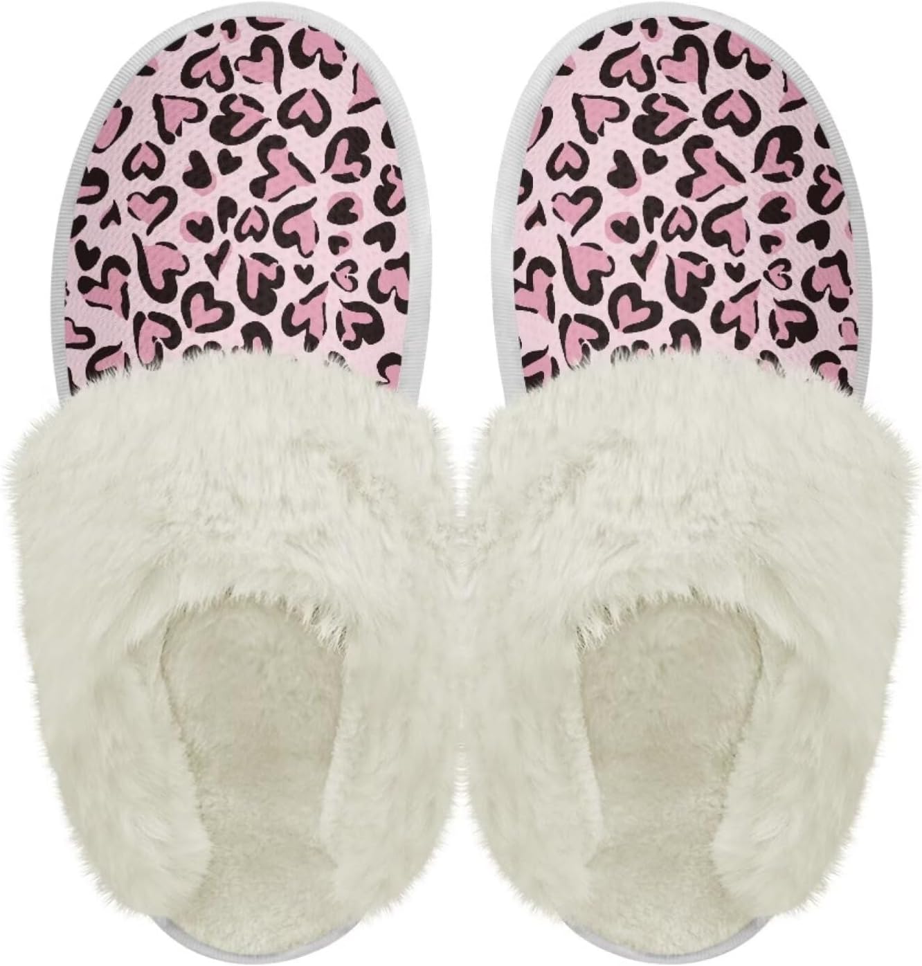 

Шлепанцы с пушистой отделкой Chaqlin для женщин и мужчин, широкие для дома, с толстой подошвой, фланелевые, для улицы и дома, противоскользящие, зимние теплые тапочки, розовый