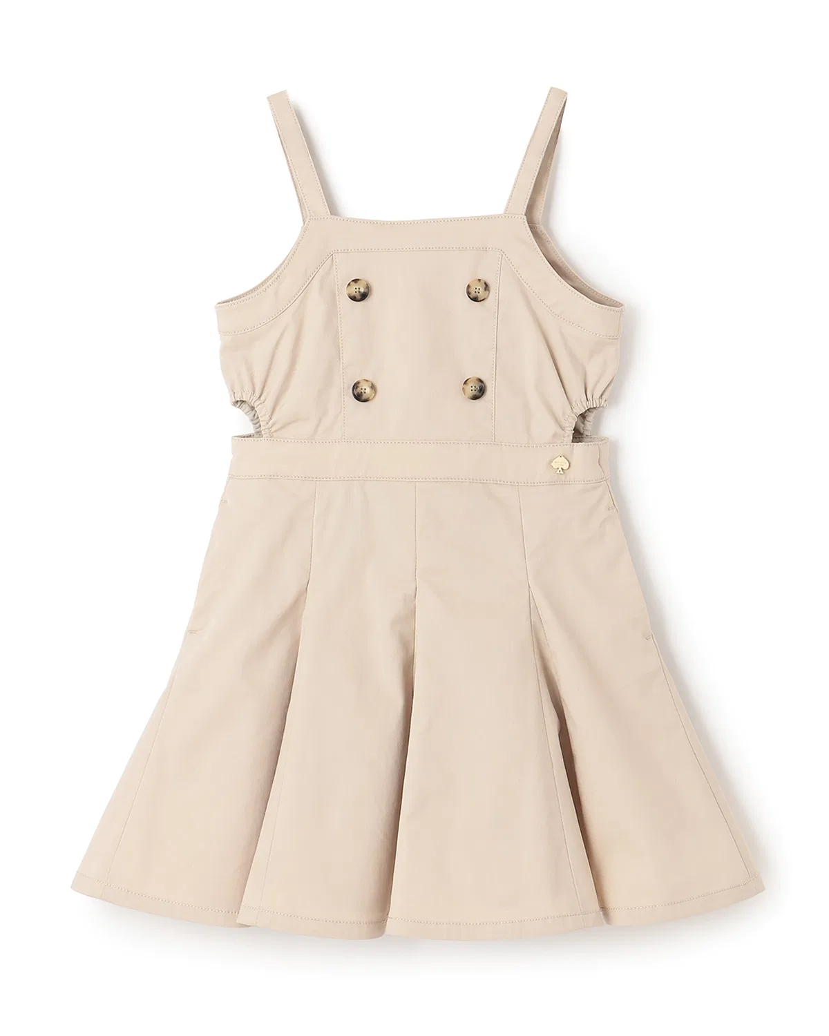 Детский джемпер-сарафан с боковыми вырезами, модель Side Cutout, kate spade new york kids, Бежевый