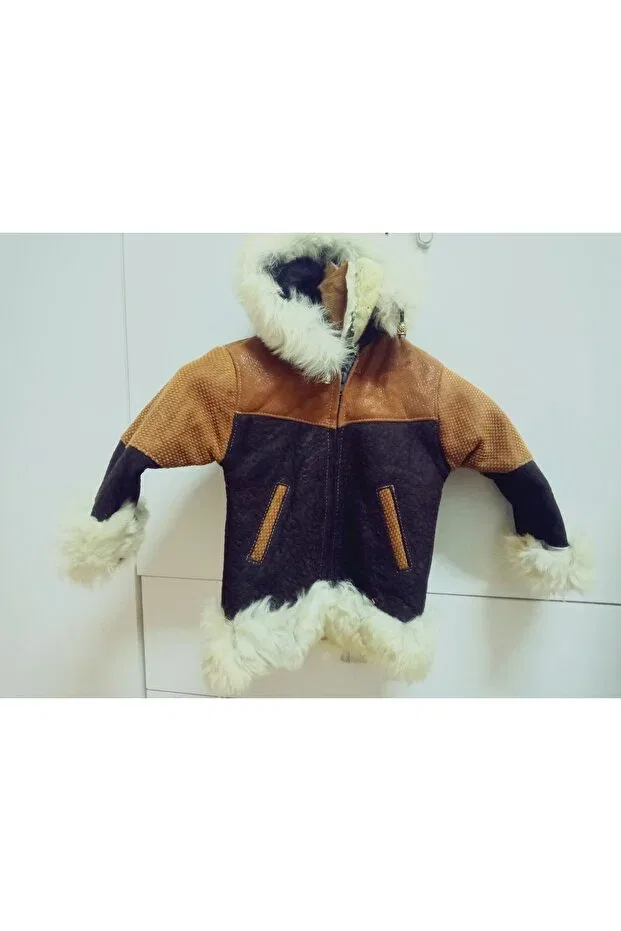 Детское пальто для девочек с капюшоном Hoaryage, Brown