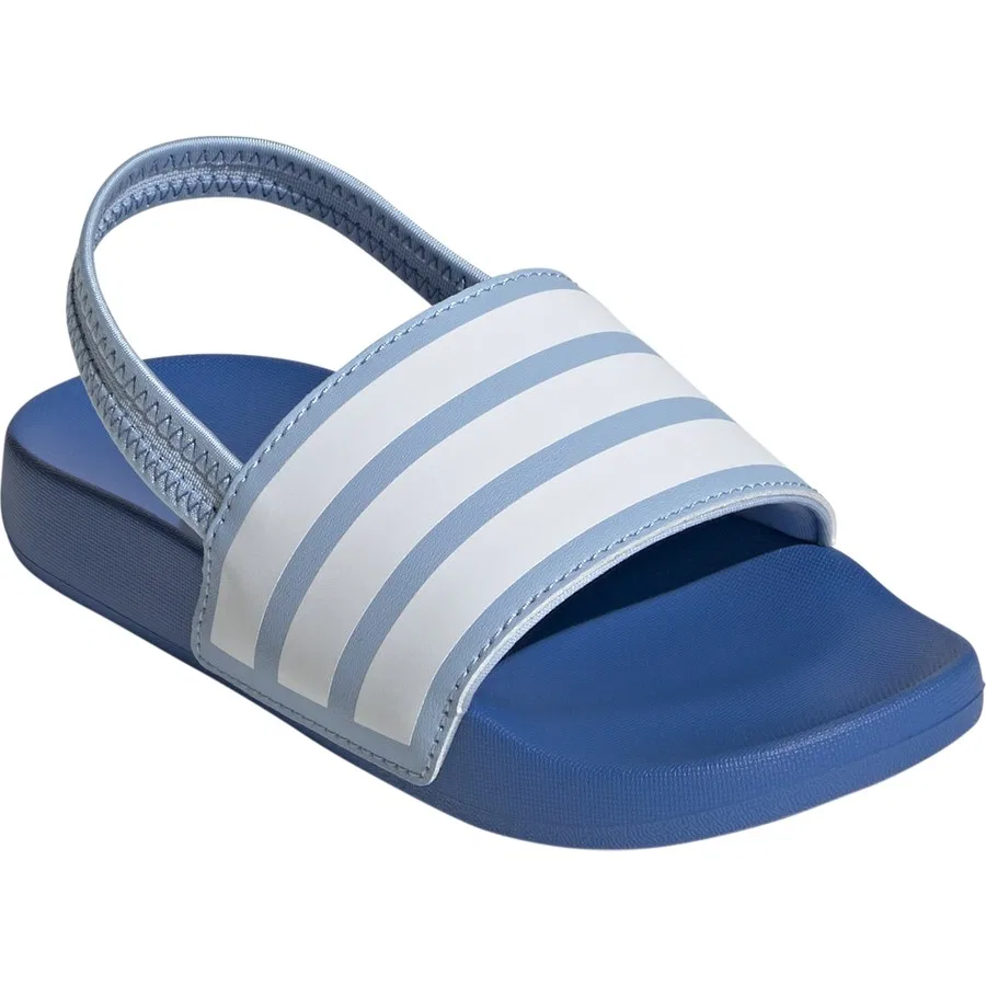 Детские сланцы с двумя ремешками Adidas ADILETTE Estrap C, Сине-белый — фото 3