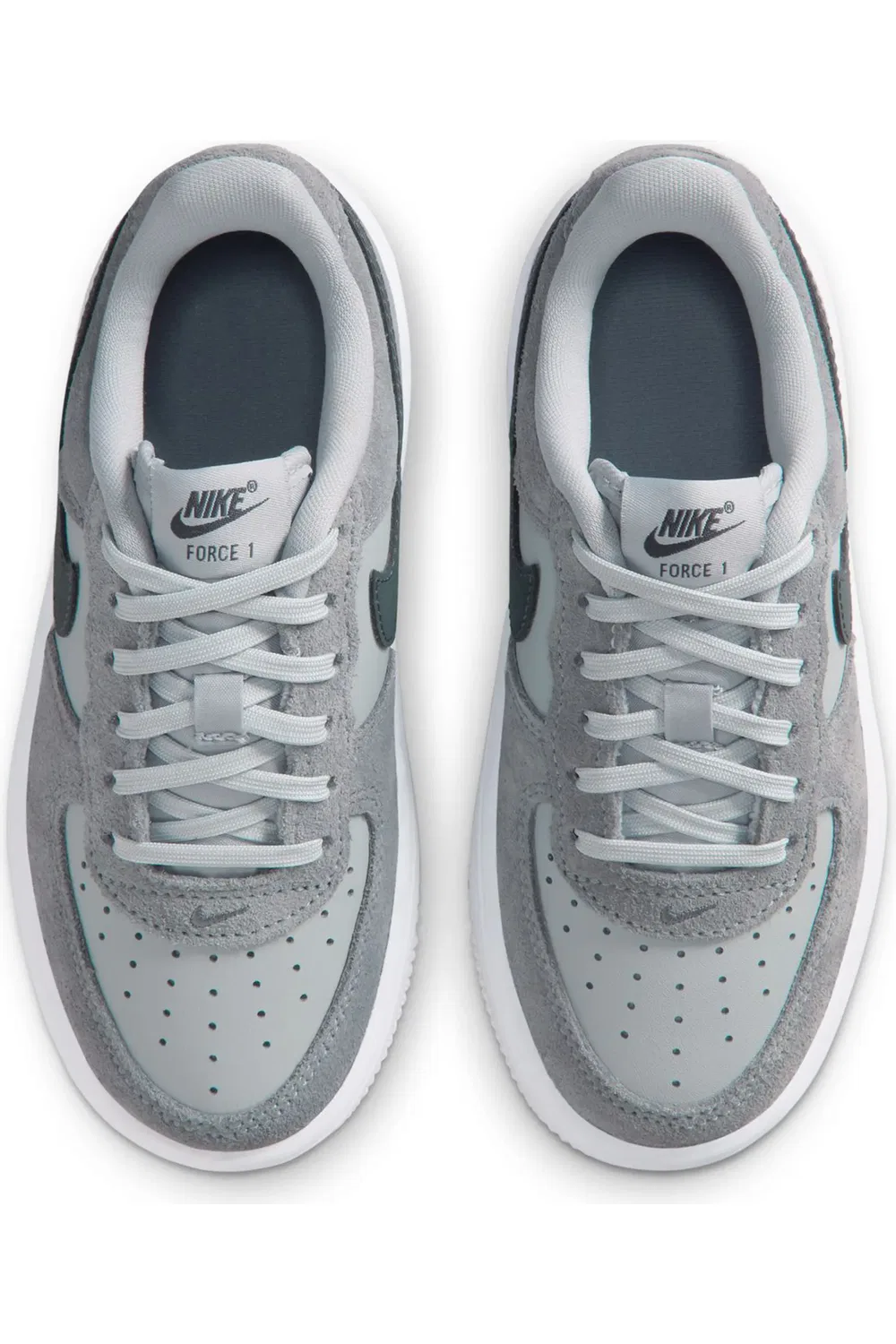 Детские кроссовки баскетбольные Force 1 Low Essential Nike, светло-серый/темно-серый/серый — фото 3