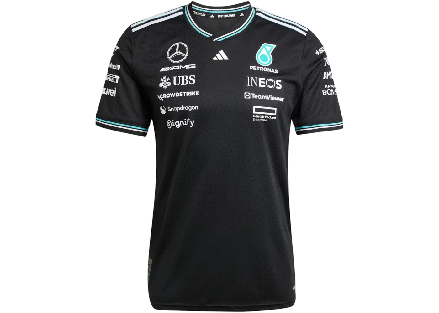 Мужская футбольная джерси Formula 1 Team Driver Authentic Adidas, Black