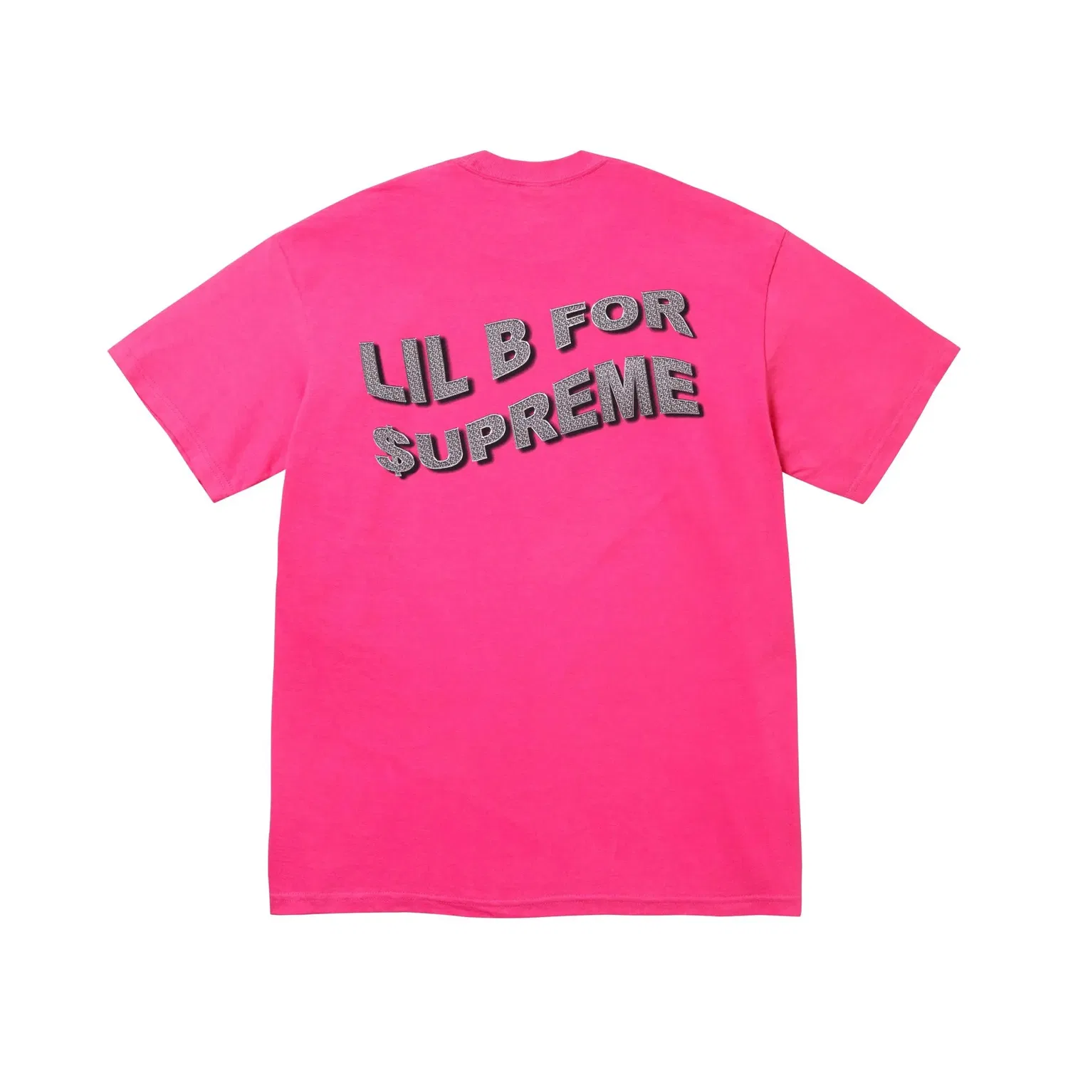 Футболка Supreme Based Tee цвета фуксии, розовый — фото 2