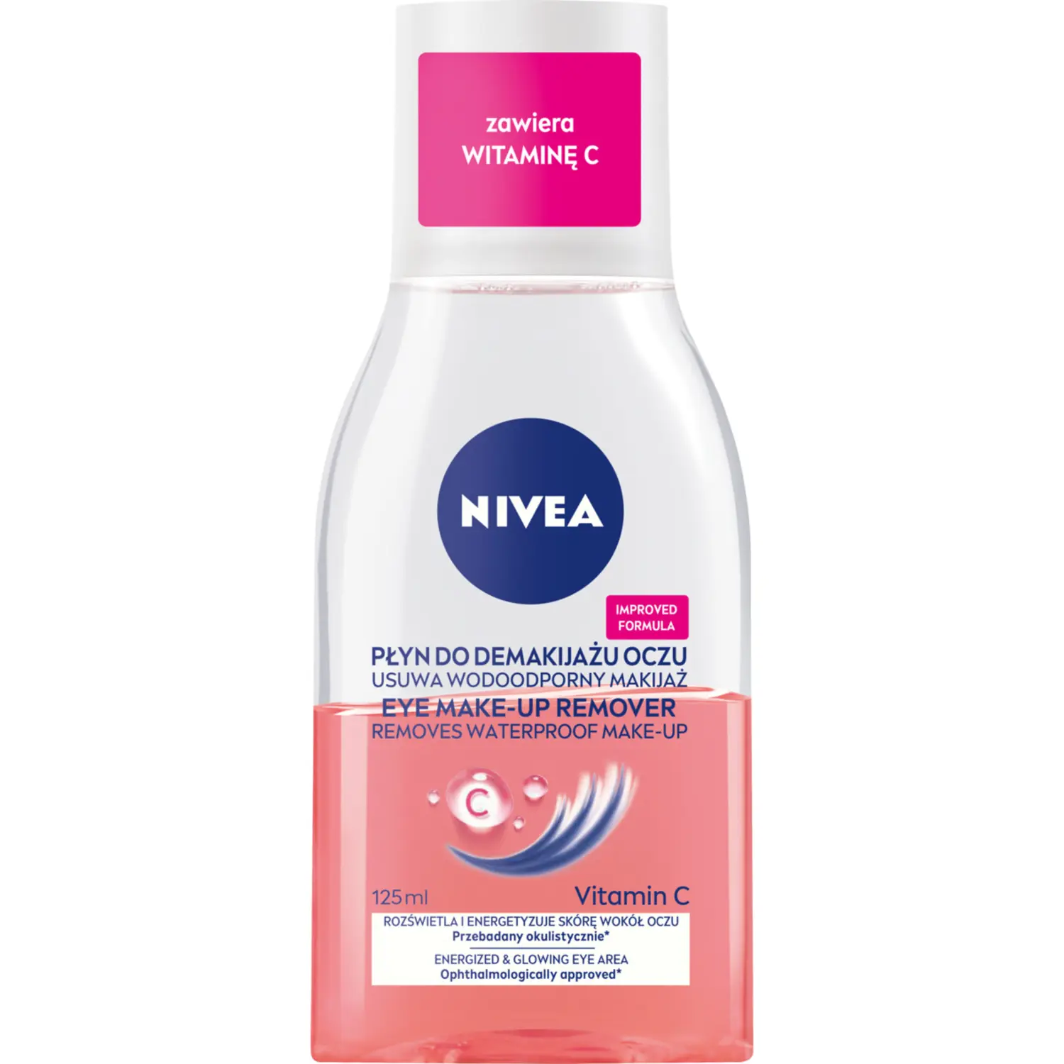 Средство для снятия макияжа Nivea — Ухаживающее двухфазное с глаз, 125 мл — фото 2