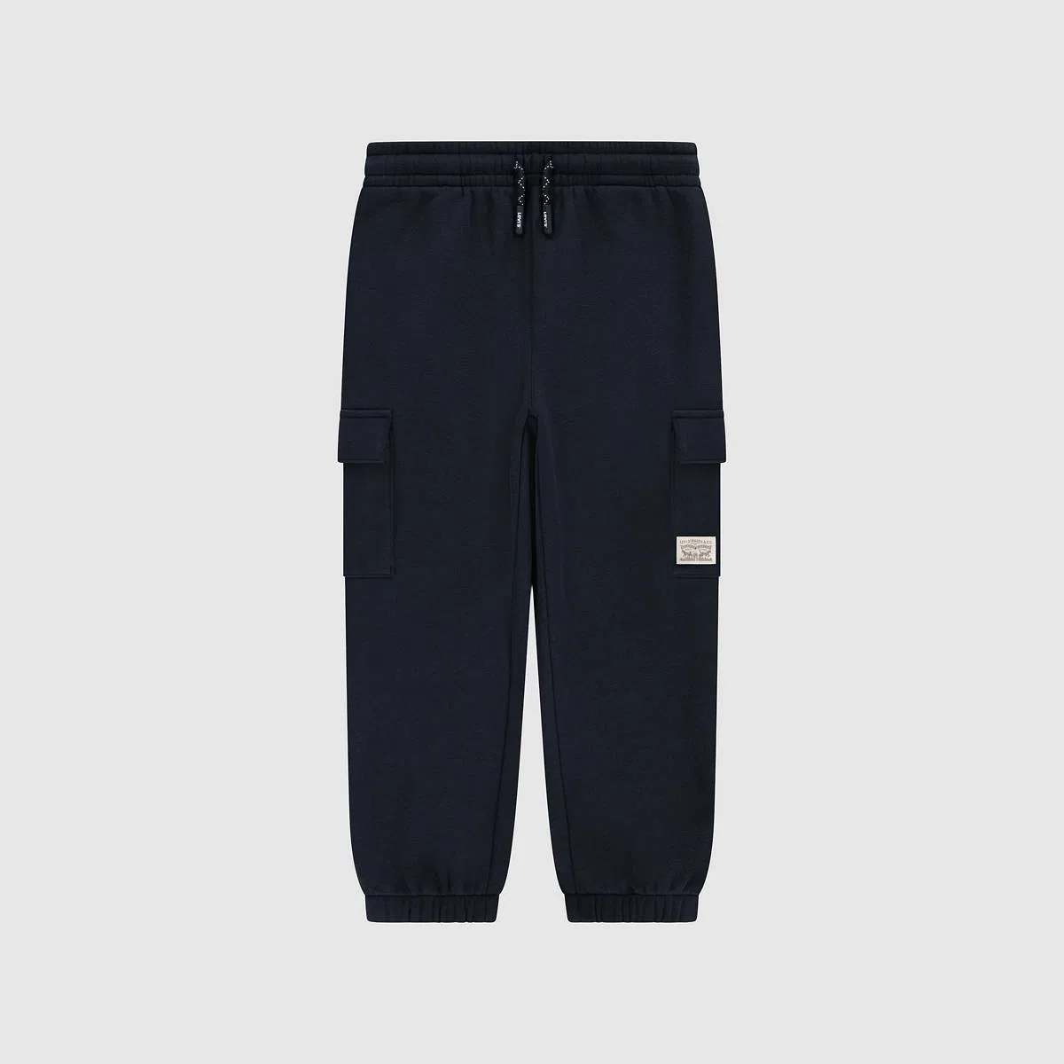 Свободные спортивные штаны для мальчиков 4-7 лет, модель Two horse baggy cargo Levi's, Jet Black - Black
