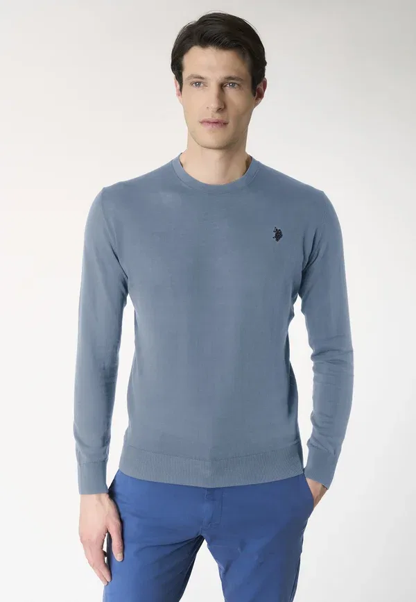 Толстовка из хлопка Sweatshirt U.S. Polo Assn., синий