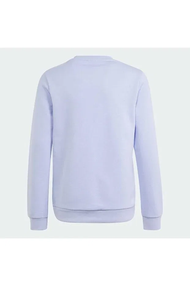 Детские свитшот для девочек с длинным рукавом Trefoil Crew Adidas, Violet Tone — фото 2