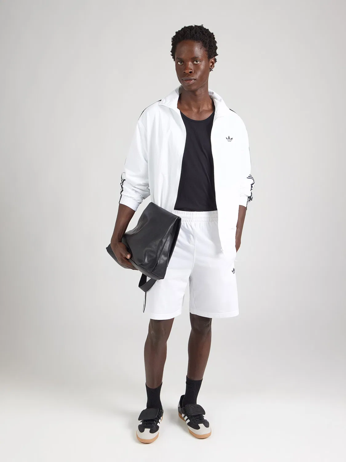 Шорты Adidas Originals Regular Pants Firebird белого цвета — фото 4