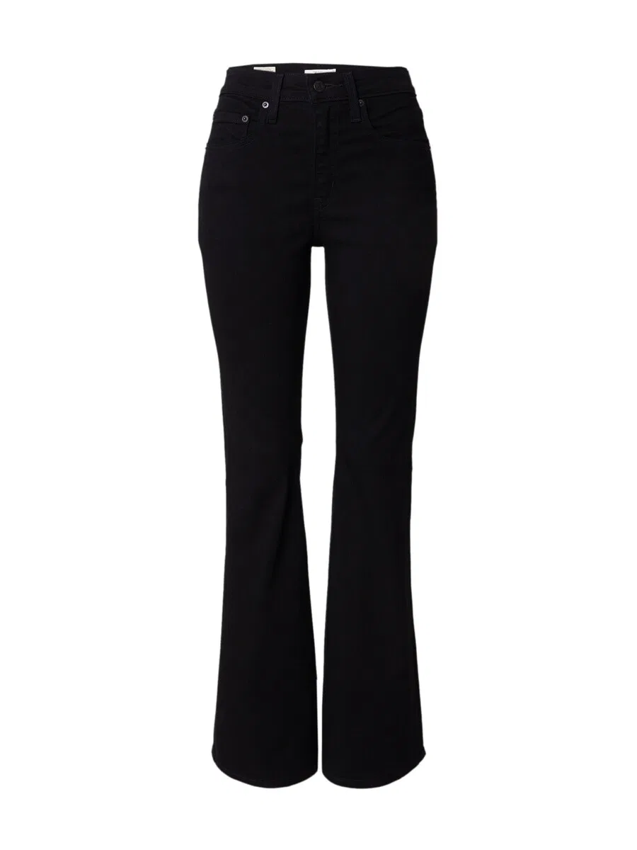 Джинсы-клеш LEVI'S '726 High Rise Flare Jeans' черного цвета